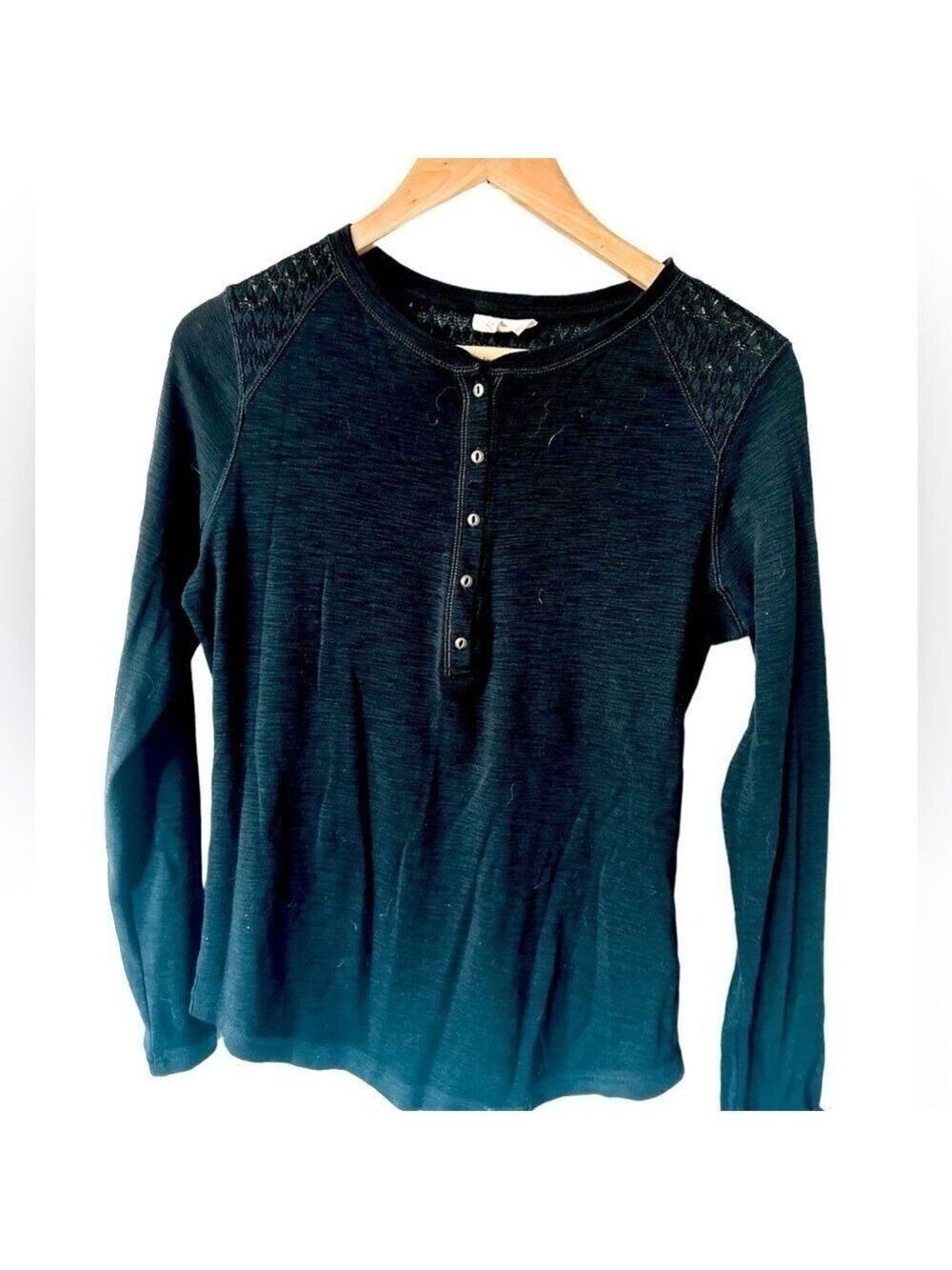 Bleu : Grey Brand Long Sleeve US M Black